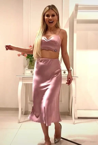 1. Hot Bella Potemkina in Pink Crop Top