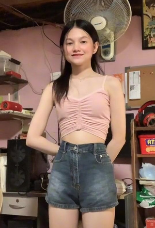 1. Sexy Harvy Lucero Carreon in Pink Crop Top