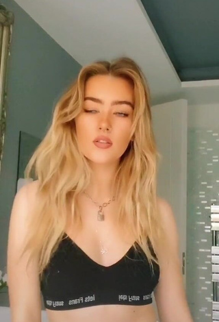 3. Hot Emily Steers in Black Sport Bra