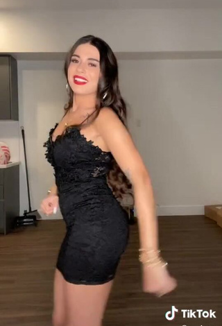 Hot Ezgi Gizem Akdogan in Black Dress