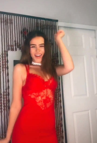 3. Hot Faith Alexis in Red Dress