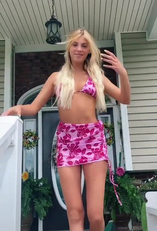 Desirable Gemajae in Floral Bikini