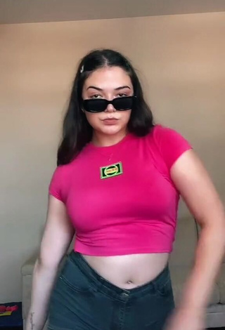 1. Sexy Giana Mello in Pink Crop Top