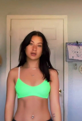 1. Sweetie Hannah Rylee in Green Crop Top