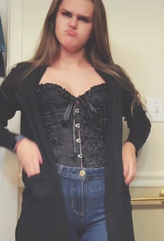 Hot Dakota Young in Black Corset