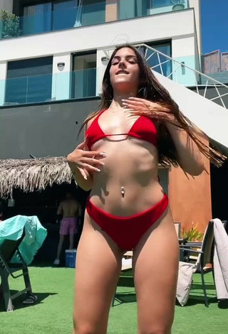 Beautiful Lucía Bellido in Sexy Red Bikini