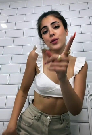 4. Desirable Lucía Bellido in White Crop Top