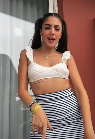 1. Sweetie Lucía Bellido in White Crop Top