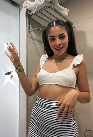 Sexy Lucía Bellido in White Crop Top