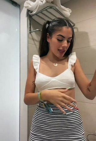 3. Sexy Lucía Bellido in White Crop Top