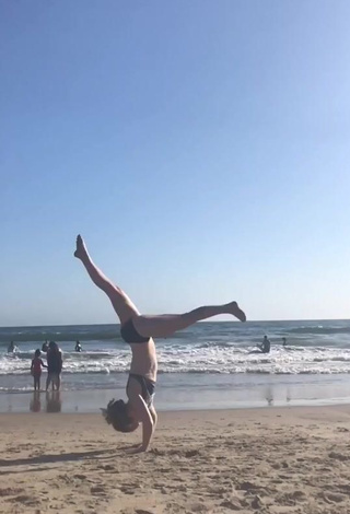 3. Hot Elaina Rose in Black Bikini at the Beach