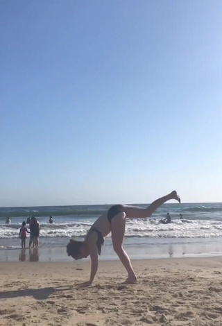 4. Hot Elaina Rose in Black Bikini at the Beach