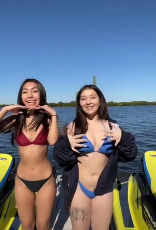 1. Hot Jazlyn G Shows Butt on a Boat