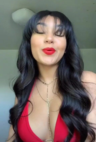 Cute Jackie Ybarra Shows Cleavage