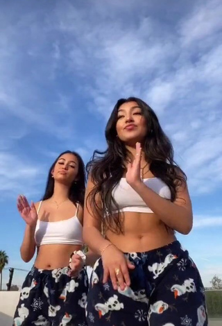 1. Beautiful Jackie Ybarra in Sexy White Crop Top