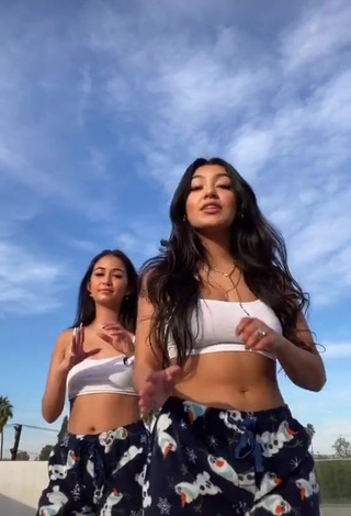 3. Beautiful Jackie Ybarra in Sexy White Crop Top