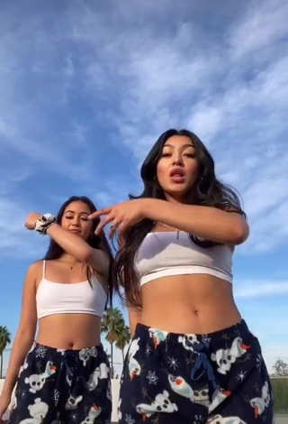 4. Beautiful Jackie Ybarra in Sexy White Crop Top