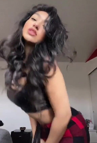 Hot Jackie Ybarra in Black Tube Top