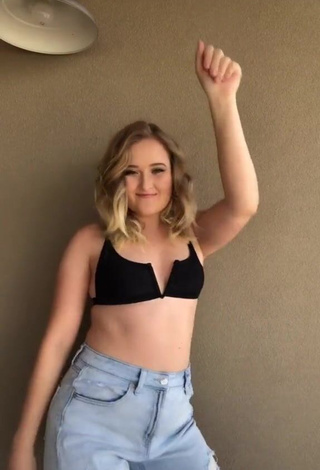 4. Cute Jessie Cheroske in Black Crop Top