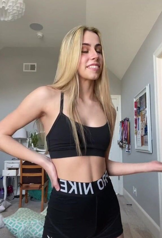 3. Cute Jordan North in Black Crop Top