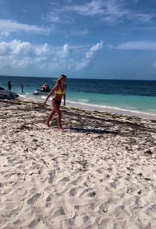 Desirable Jordan North in Bikini at the Beach