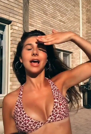 3. Sexy Isabella Diakomanolis in Leopard Bikini Top