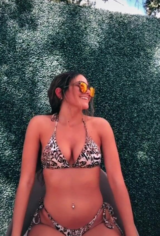 1. Hot Kayla Alkatib in Leopard Bikini