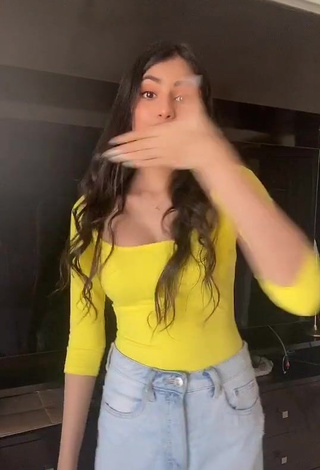 1. Sexy Khushi Hegde in Yellow Top