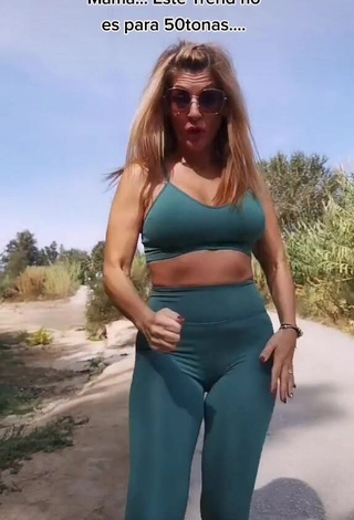 1. Desirable Lidia in Turquoise Leggings