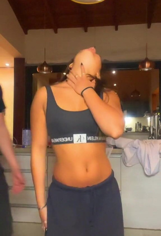 3. Sexy Carol Woudenberg in Black Sport Bra