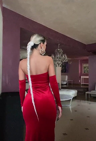 1. Sexy Cristina Pucean Shows Cleavage in Red Dress