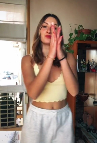 1. Cute Laura Rodero in Crop Top