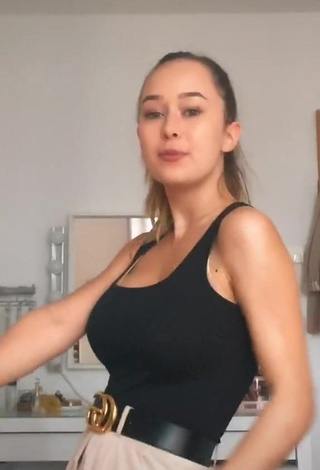 3. Hot Laura Sophie in Black Tank Top