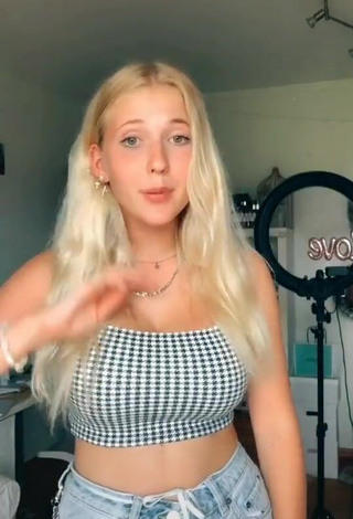 1. Sexy Lenaly7 in Checkered Crop Top