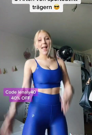 Hot Lenaly7 in Blue Leggings