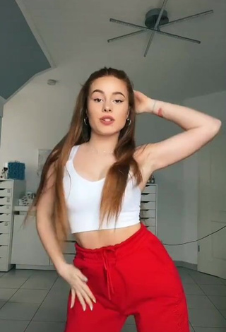 1. Erotic Leonie Leoobalys in White Crop Top