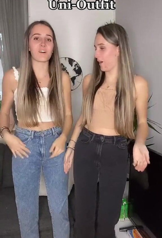 Hot Leonie & Sophie Leso in Crop Top