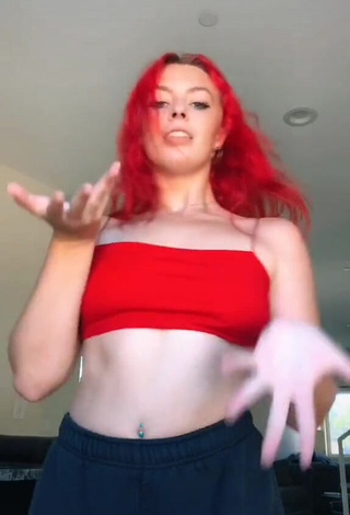 Hot Lexi Nitz in Red Crop Top