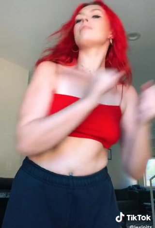 3. Hot Lexi Nitz in Red Crop Top