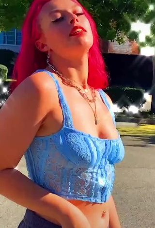 3. Hot Lexi Nitz in Blue Corset