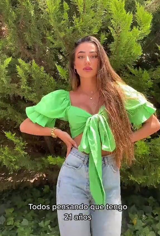 1. Erotic Lola Moreno Marco in Green Crop Top