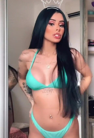 3. Hot Mah Tavares in Green Bikini