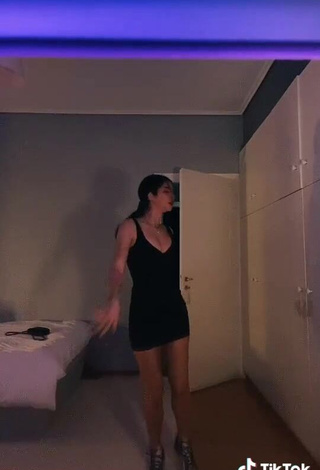 3. Hot Marilia Kontos in Black Dress