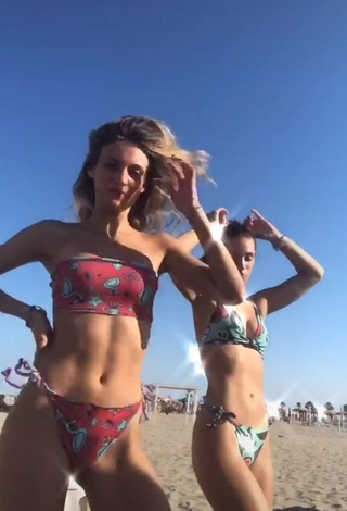 1. Cute Arianna & Aurora in Bikini at the Beach