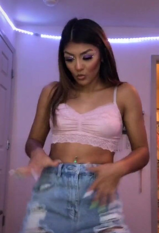 3. Sexy Meagan Garcia in Pink Crop Top