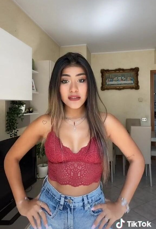 4. Sweetie Melissa Tejada in Red Crop Top