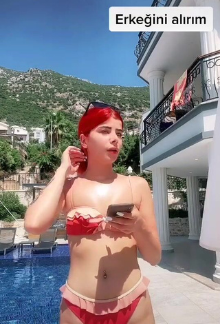 1. Hottie Merve Yalçın in Bikini at the Pool