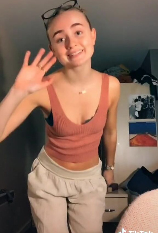 Sweetie Mia Ruby in Peach Crop Top