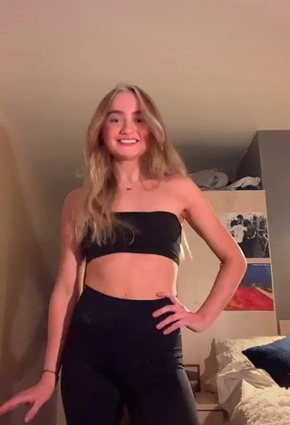 Hot Mia Ruby in Black Tube Top