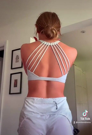 3. Beautiful Mia Ruby in Sexy White Crop Top